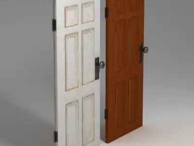 Paneled Door 3D model