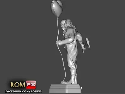 The Evil Clown - A Creepy Figure Printable 3D print model