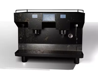 Commercial Coffee Espresso Maker Optimized Low-Poly PBR Low-poly 3D model