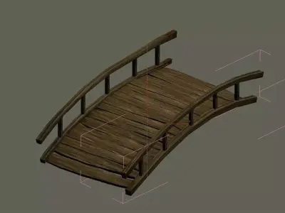 Field - Wooden Bridge 83 3D model