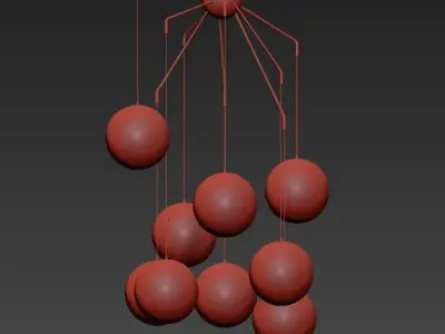 Sedona LED Chandelier 3D model