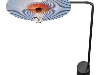 roche bobois rays floor light 3D model