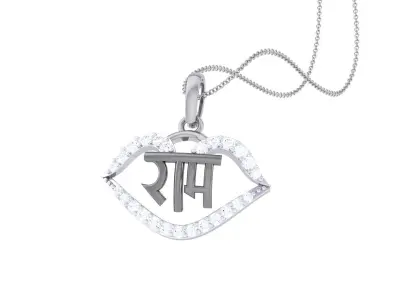 Shree Ram Pendant 3D print model