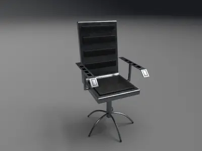 Sci Fi Office Chair Low-poly 3D model