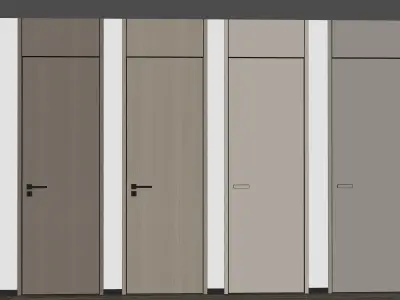 Door Modern bedroom-door-entrance door-wooden door 3D model order