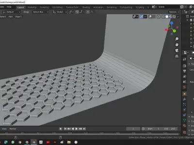 Honeycomb floor 3D model