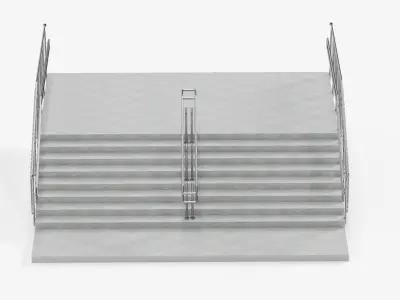 Outdoor stair 3D model