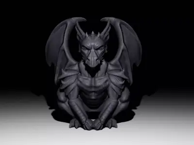Gargoyle Statue 3D model