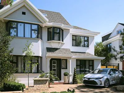 sketchup vray scene  Low-poly 3D model