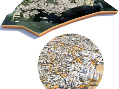 Singapore Full City 3D model