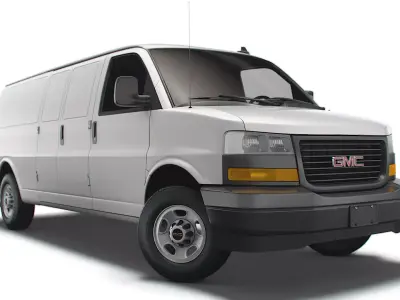 GMC Savana Cargo RWD 3500 Extended Van 2022 3D model