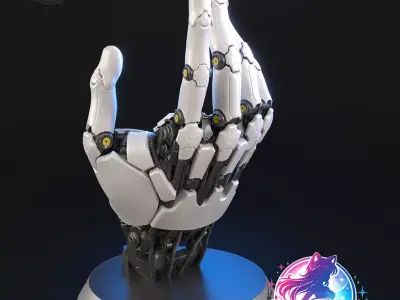 Cyberpunk Hand Statue Figurine stl printable collectable  3D print model