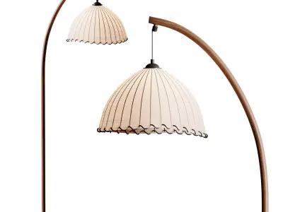 Bamboo Floor lamp 3D model purchase