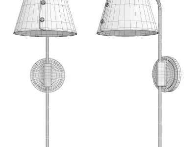 Meta Plug Wall Light Low-poly 3D model