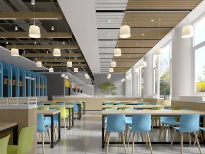 restaurant interior 3D model