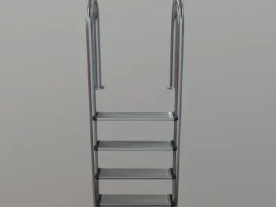 Pool Ladder Low-poly 3D model
