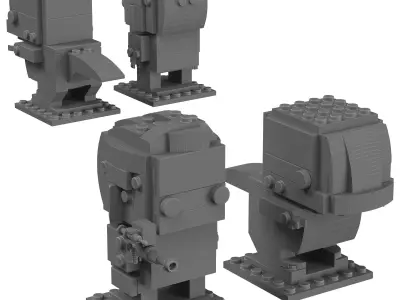 Lego Brickheadz - 41614 Owen and Blue 3D model