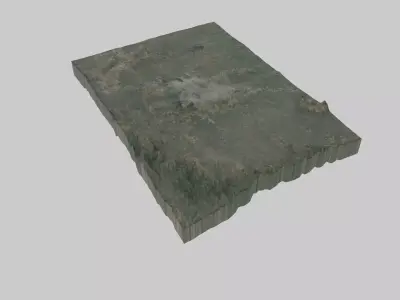 Indore City Low-poly 3D model