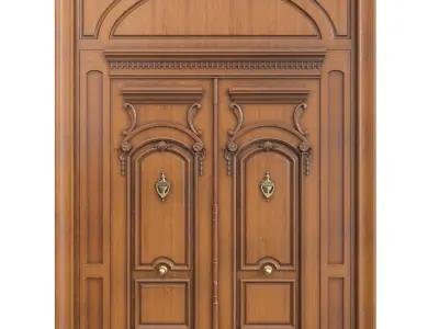 Entrance classic door 90 3D model