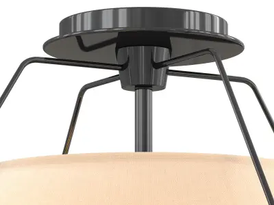 Shelton Flush Mount Large 3D model