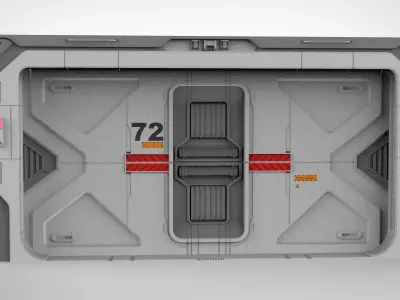 sci fi door 21 3D model