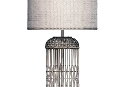 rattan lamp 3D model purchase