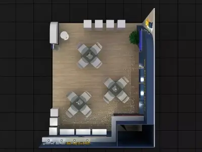 Orthocare Exhibition Stand 3D model