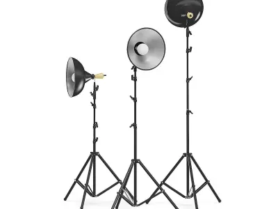 Studio Lights 3D Model 3D model