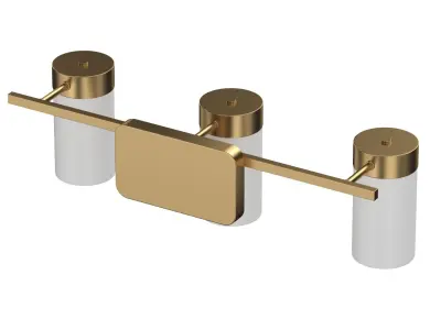 Progress Lighting Elevate Collection 3light Bathroom Vanity 3D model