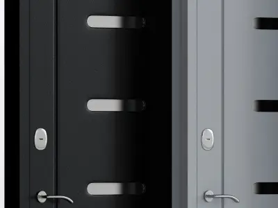 Entry door 1 with 3 materials 3D model