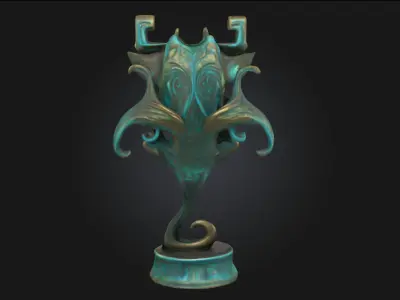  Mystic Azure Guardian  Celestial Sentinel of Arcane Power 3D model