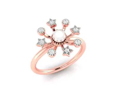 Women Ring  Render 3dm STL OBJ FBX Details 3D print model 236