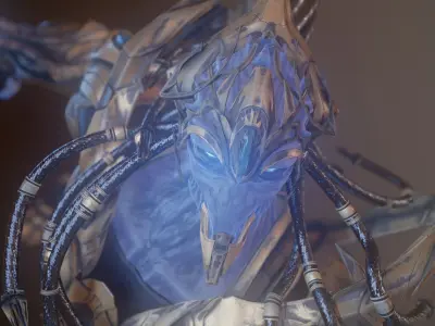 Zealot and Protoss Platform 3D model