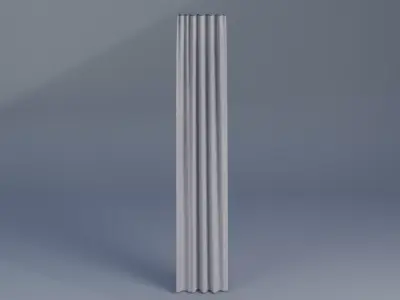 Curtains Low-poly 3D model shop