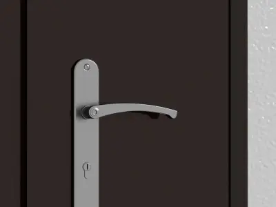 Plastic door 05 3D model