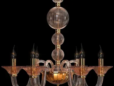 chandelier lighting Low-poly 3D model