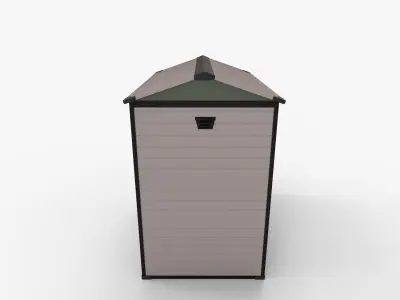 Keter Manor Apex Outdoor Garden Storage Shed 3D model
