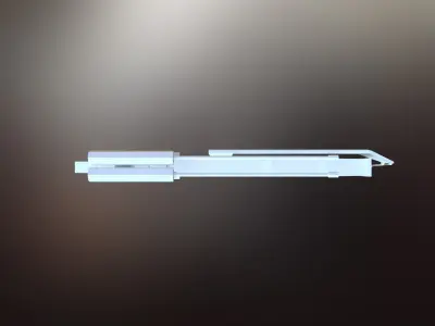 Sci-Fi War spaceship Low-poly 3D model