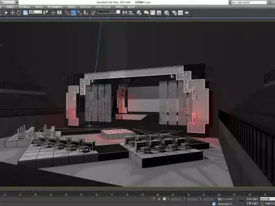 stage design 3D model
