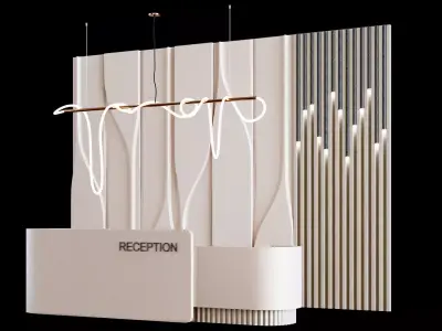 Reception Desk - Office 3D model