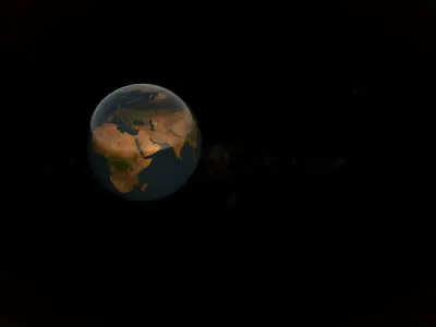 Planet Earth 3D Model 8K Low-poly 3D model