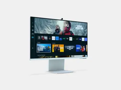 32 inch 4K Smart Monitor M8 M80C White LS32CM801UUXUF 3D model