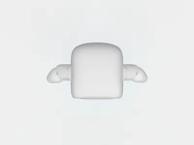 Cute Robot Cyborg  Low-poly 3D model