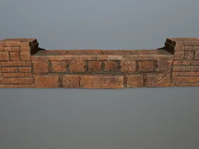 stair brick chimney Low-poly 3D model purchase