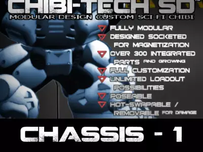 CHI TECH SD  CHASSIS 1 COLLECTION 3D Model Pack