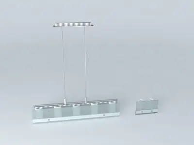 chandelier light fixture with two lights Free 3D model