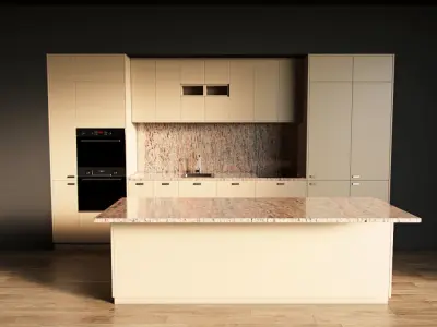 44-Kitchen8 matte 4 3D model