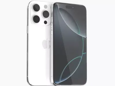 Apple iPhone 16 pro white 3D model