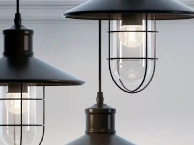 Hanging lamp Romatti Castle color 3D model