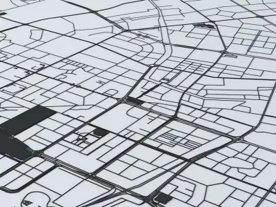 Shantou Road Network and Streets 3D model